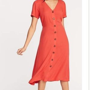 Long button up old navy dress